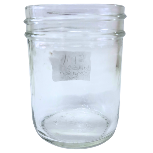 1/2 Glass Pint Mason Jar - 8 oz