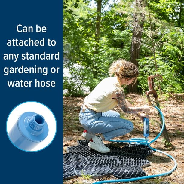 Camco TastePURE Camper/RV Water Filter & Hose Protector | Inline Water Filter Reduces Bad Taste, Odor, Chlorine & Sediment | Ideal for RVs, Campers, Travel Trailers, Boats | (40043)