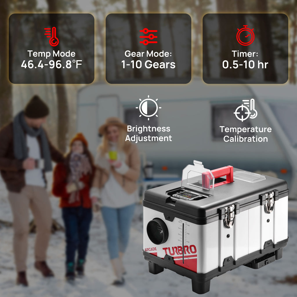 Arcade T8BP Diesel Heater, 9kW Triple Power