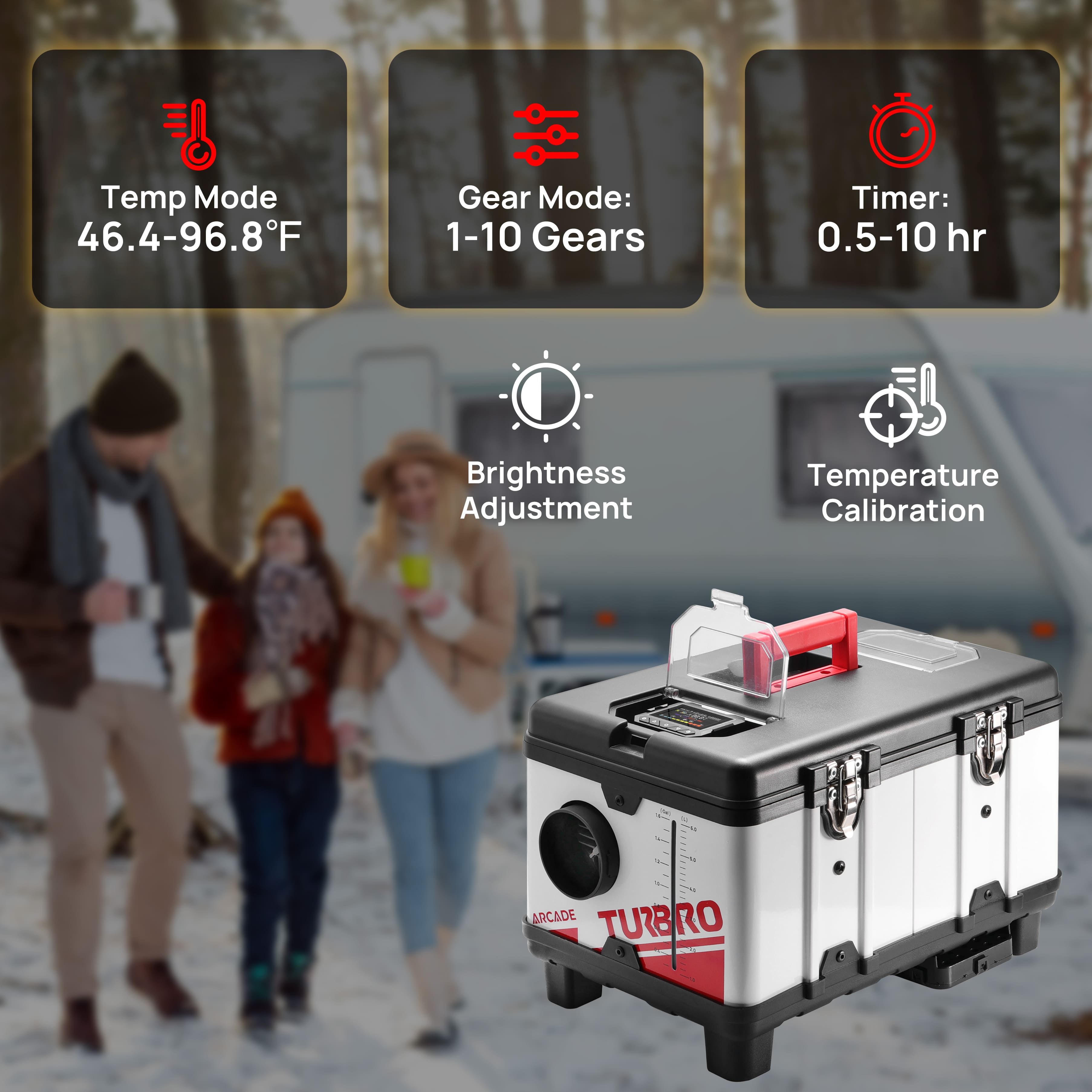 Arcade T8BP Diesel Heater, 9kW Triple Power