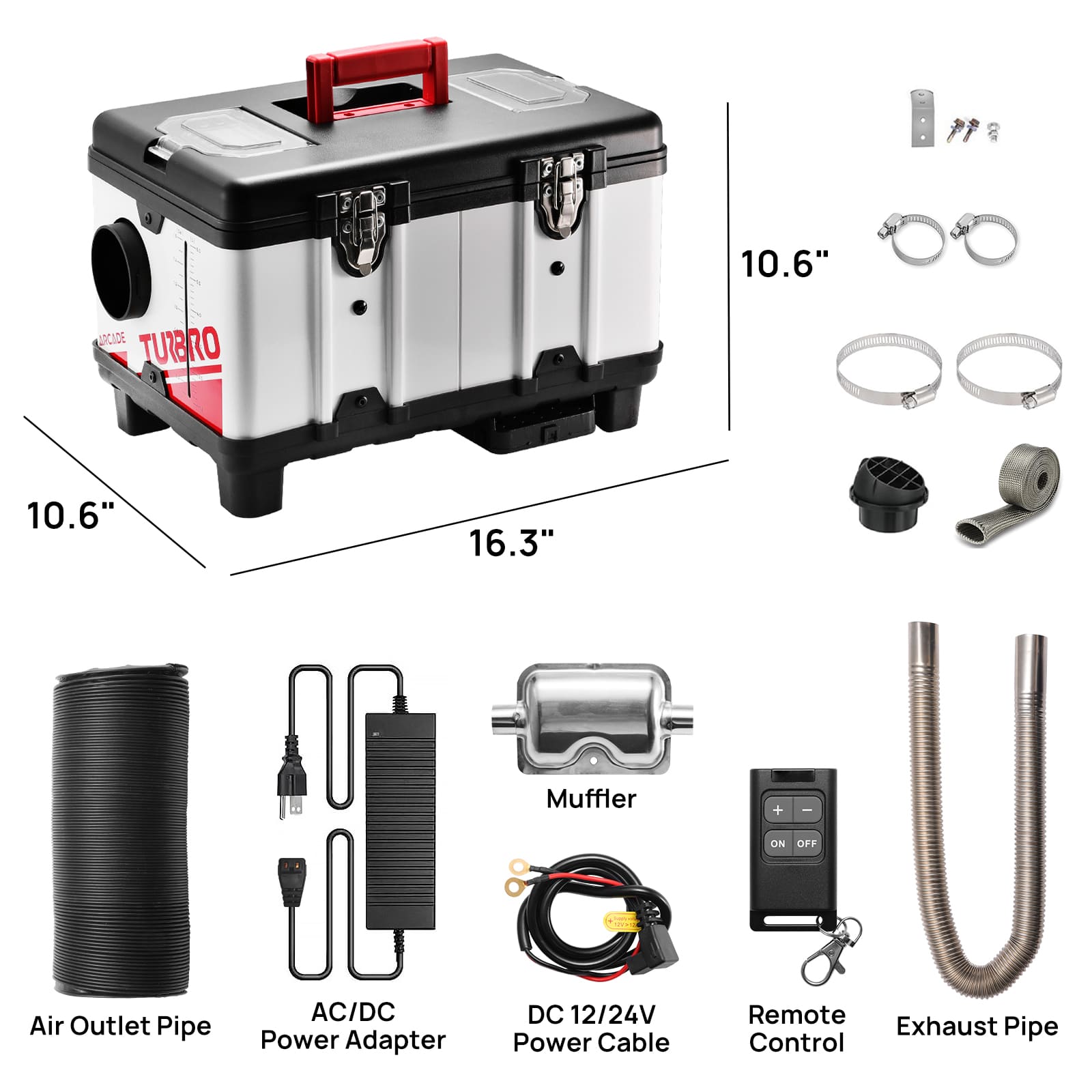 Arcade T8BP Diesel Heater, 9kW Triple Power