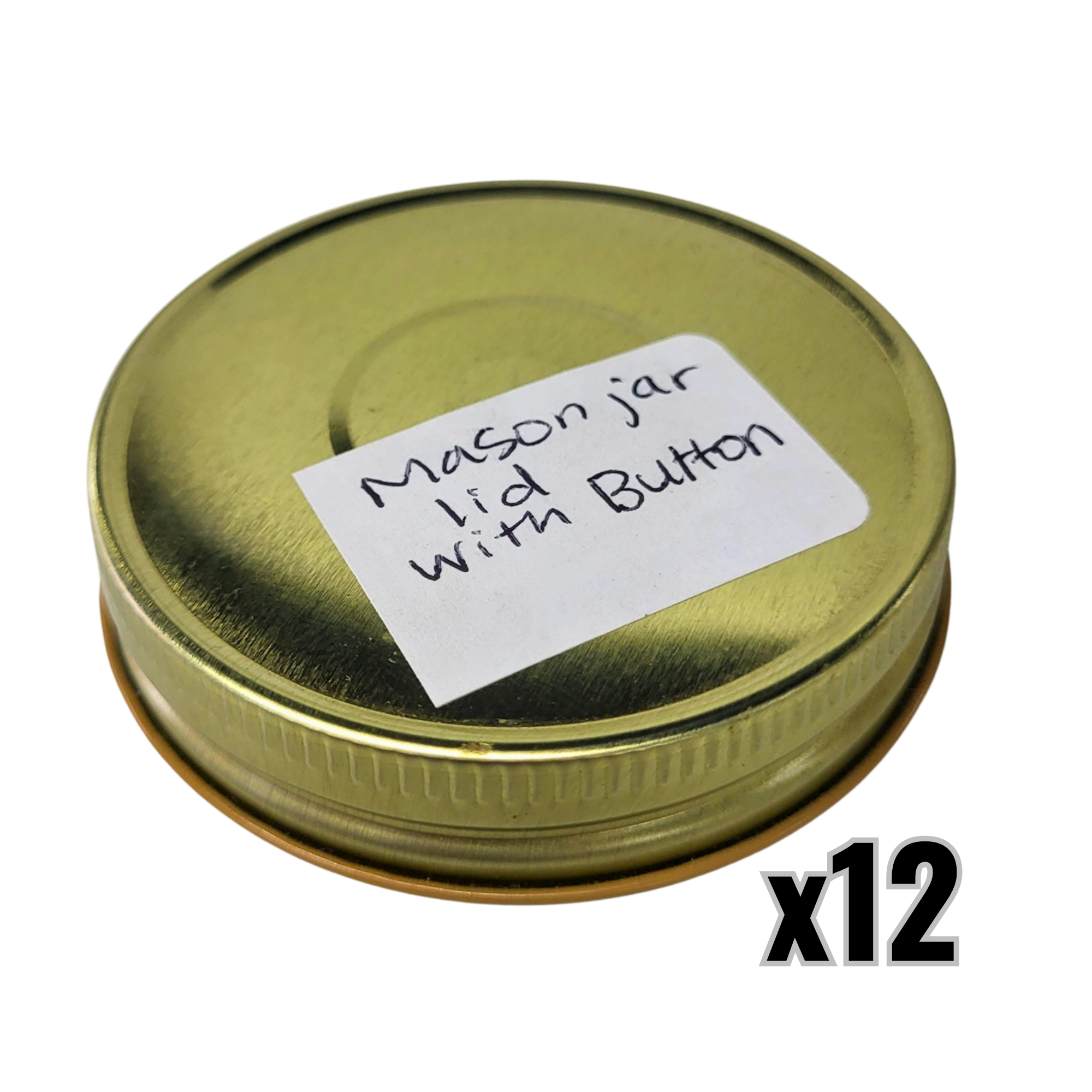 70 mm Mason Canning Jar Lid - Gold