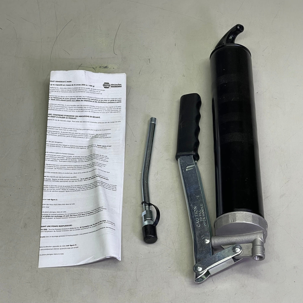 NAPA General Purpose Lever Action Grease Gun 14 oz Standard/ 16 oz Bulk 715-1241