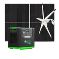 Nature's Generator Lithium 6000 with Solar Panels and Wind Turbine