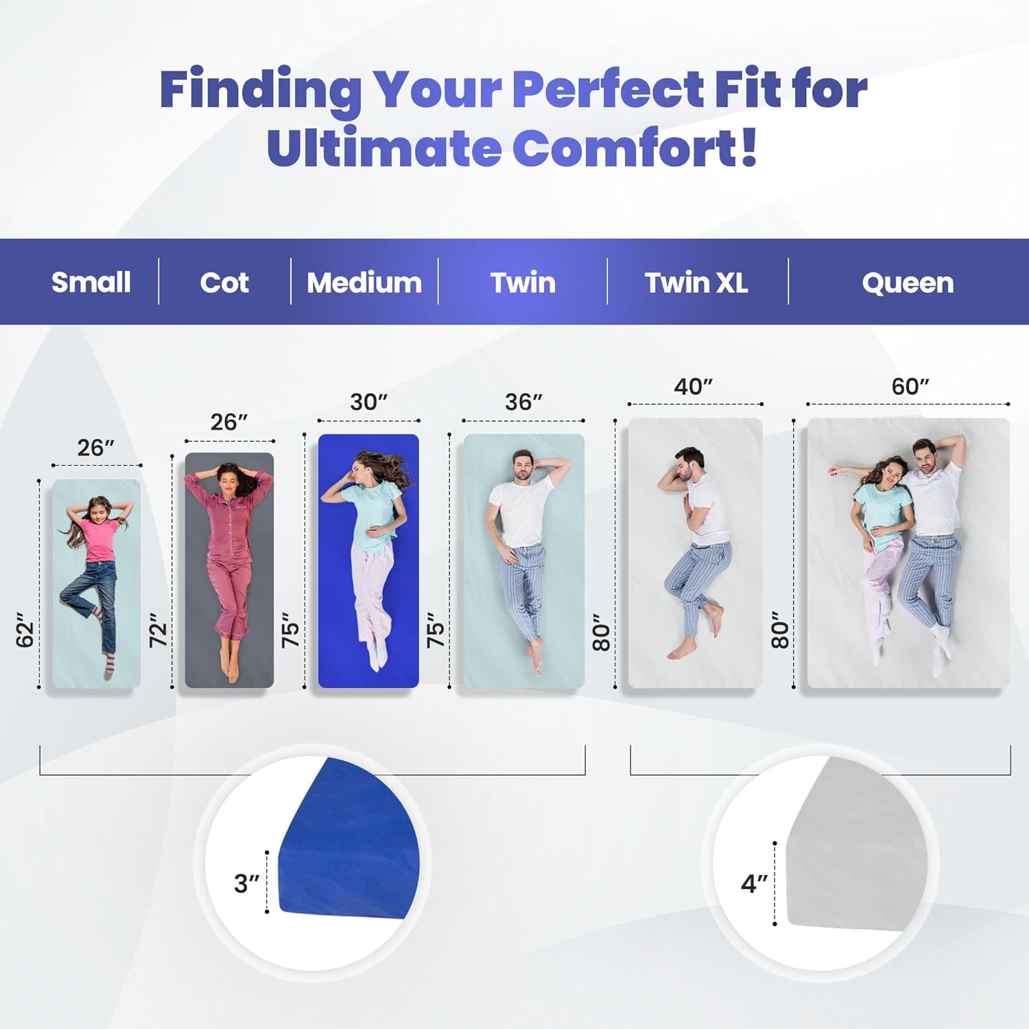 Matrix Air-Cell Memory Foam Camping Mattress - Portable Comfortable Roll Up Mattress