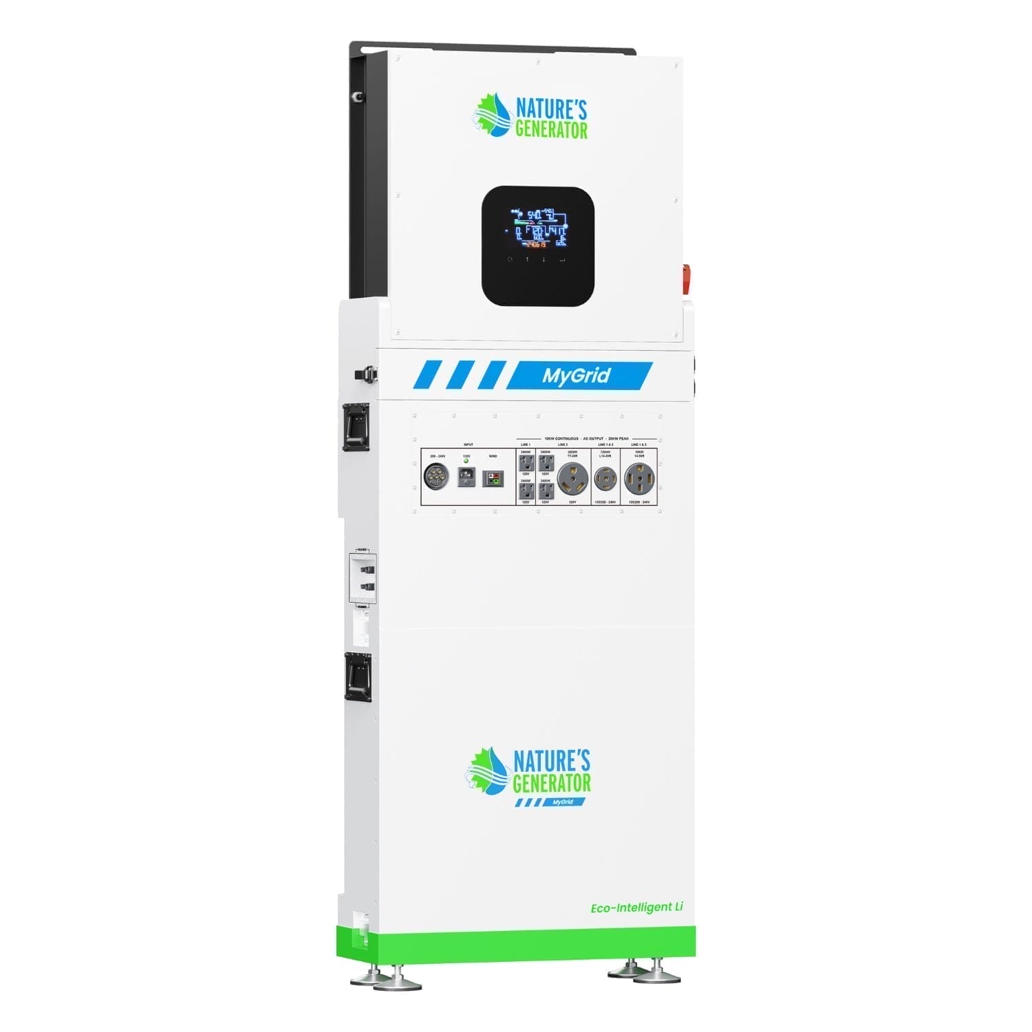 MyGrid 10K with Transfer Switch for House Battery Backup
