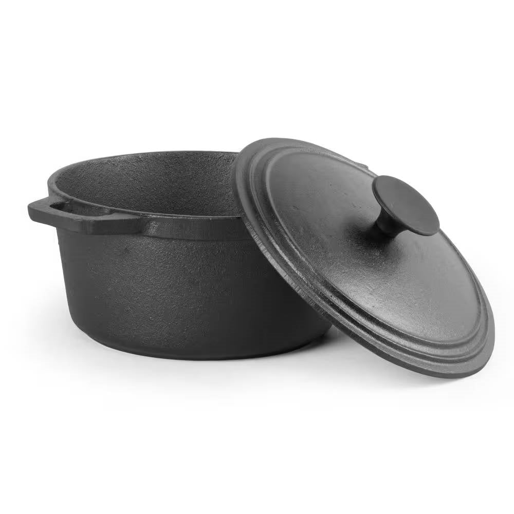 Cast Iron Dutch Oven with Handles and Lid