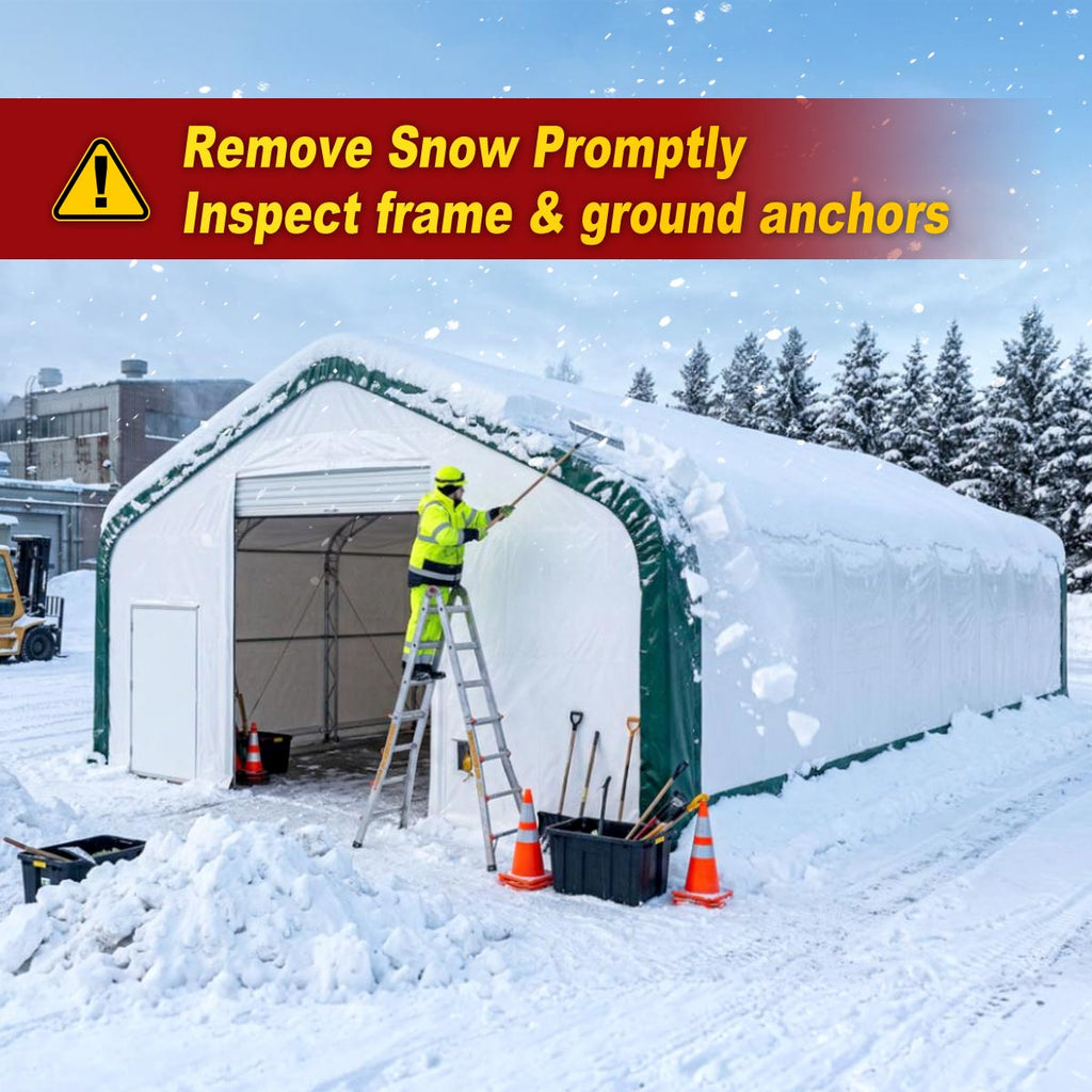 W40'xL80'xH23' Double Truss Storage Shelter