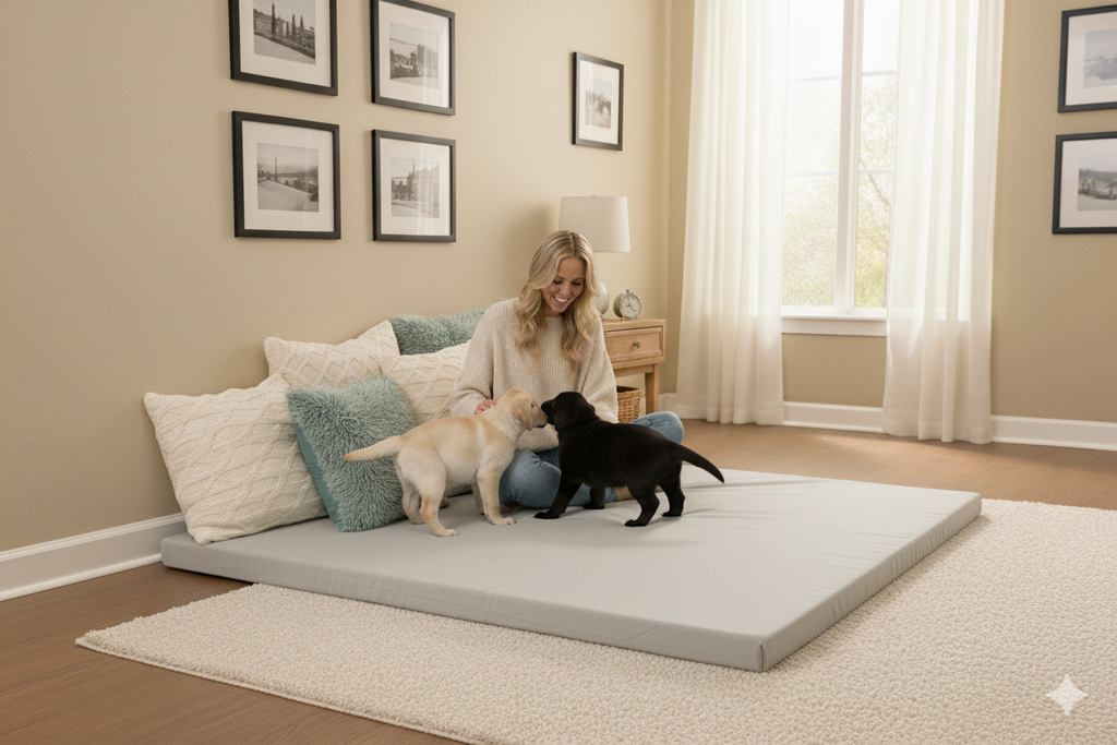 Matrix Air-Cell Memory Foam Camping Mattress - Portable Comfortable Roll Up Mattress