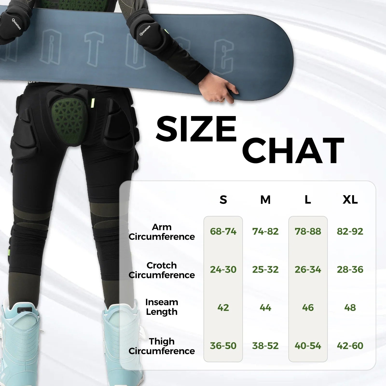 EVA Padded Ski Hip Protector with Enhanced Safety for Winter Sports