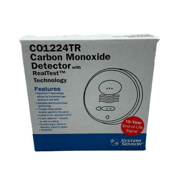 System Sensor CO1224TR Carbon Monoxide Detector 4-Wire